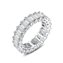 高碳钻仿真排钻石戒指纯银男女款大牌潮人食指戒奢华时尚夸张指环