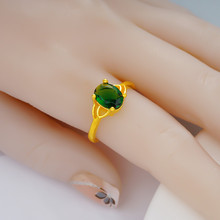 宝石戒指女越南沙金指环开口戒子大气时尚久不掉色食指个性饰品