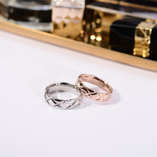 欧美潮人食指环戒指女不掉色大气日韩复古时尚个性戒子钛钢配饰品