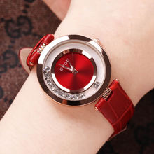 香港古欧正品新款超薄手表潮流时尚女士表简约皮带防水学生时装表