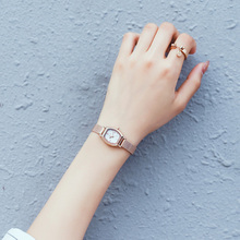 聚利时钢带手表女学生简约小表盘2021年新款小巧精致方形气质石英